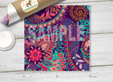 Paisley Patterned Adhesive Vinyl 034